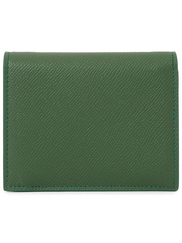 Gancini Compact Half Wallet Green - SALVATORE FERRAGAMO - BALAAN 3