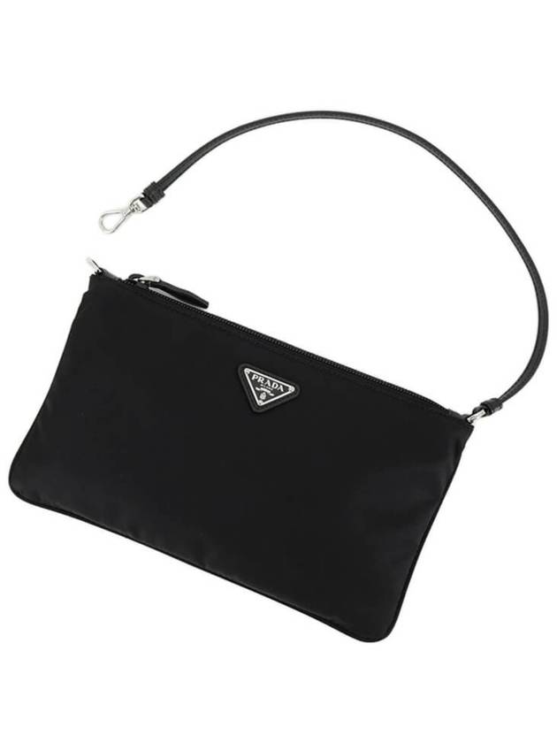 Re-Nylon Trim Mini Shoulder Bag Black - PRADA - BALAAN 4