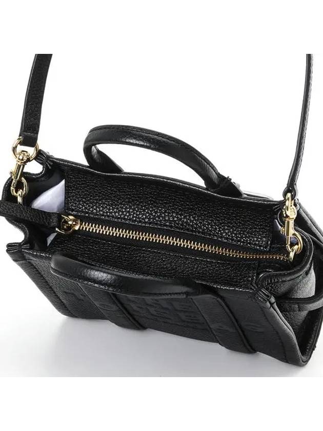 Mini Micro Leather Tote Bag Black - MARC JACOBS - BALAAN 6