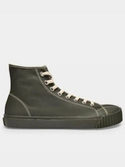 Tabi Canvas High Top Sneakers Army Green - MAISON MARGIELA - BALAAN 2