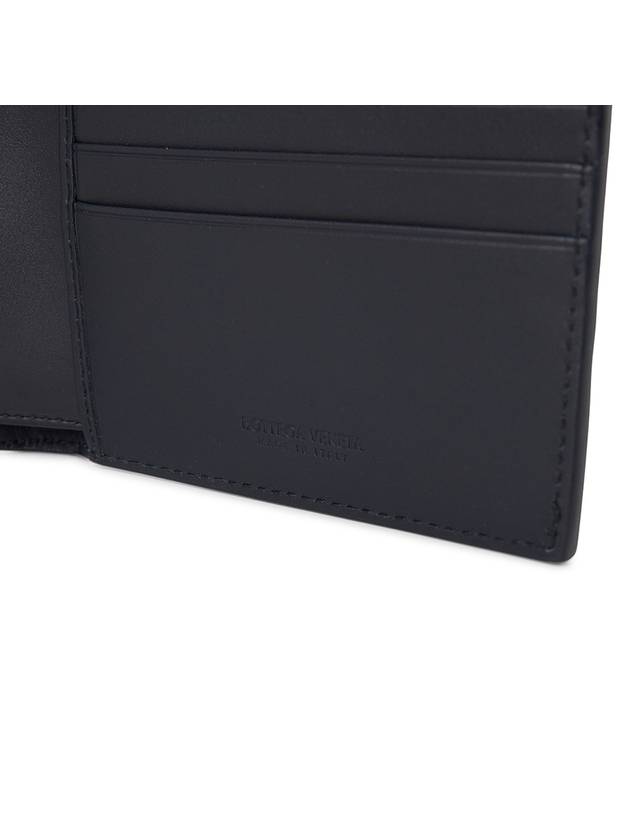 Intrecciato Calf Leather Half Wallet Navy - BOTTEGA VENETA - BALAAN 6