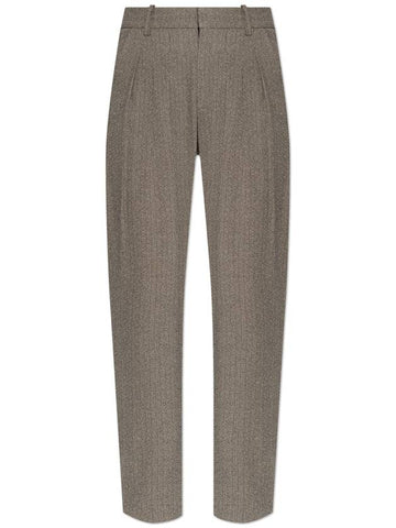 Isabel Marant Pants Iwena, Women's, Brown - ISABEL MARANT - BALAAN 1