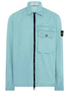 Men's Waffen Pocket Zip-Up Jacket Blue - STONE ISLAND - BALAAN 2