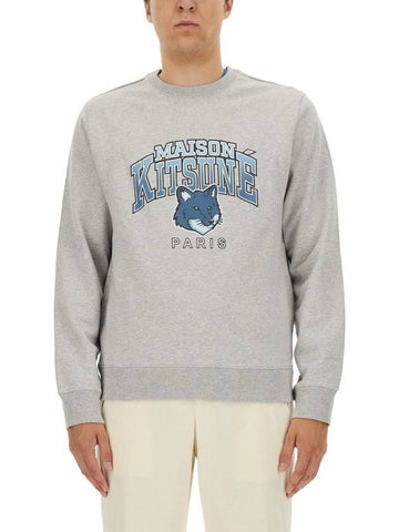 Maison Kitsuné Sweatshirt With Logo Print - MAISON KITSUNE - BALAAN 1