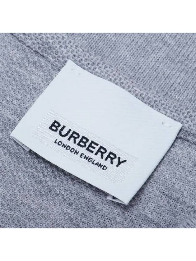 Men's Monogram Logo Polo Shirt Grey - BURBERRY - BALAAN 5