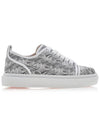 Adolon Canvas Low Top Sneakers White - CHRISTIAN LOUBOUTIN - BALAAN 3