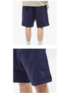 Small Heart Logo Drawstring Shorts Navy - AMI - BALAAN 6