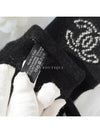 CC Logo Cashmere Knit Gloves Unisex Black AA9264 - CHANEL - BALAAN 4