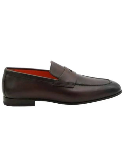 Penny Leather Loafer Brown - SANTONI - BALAAN 2