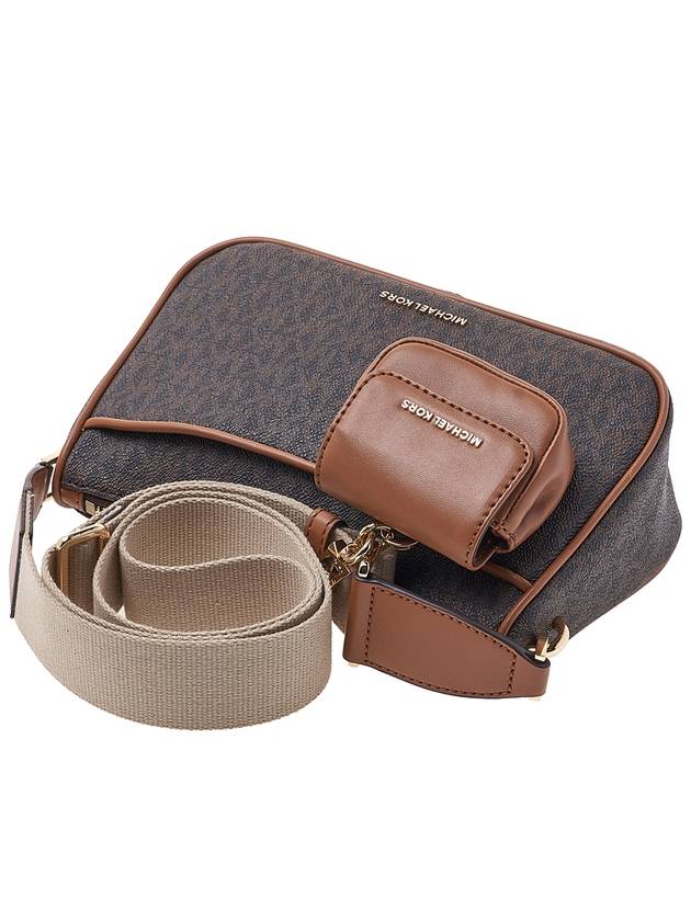 Jet Set Medium Signature Logo Cross Bag Brown - MICHAEL KORS - BALAAN 5