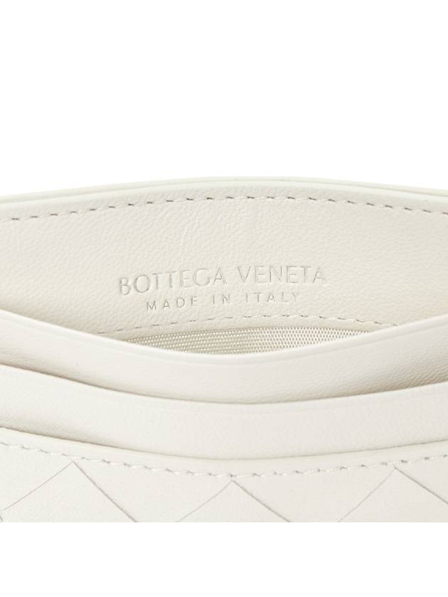 Intrecciato Heart Detail Leather Card Wallet White - BOTTEGA VENETA - BALAAN 6