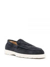 Casual Suede Slipper Loafers Navy - TOD'S - BALAAN 2