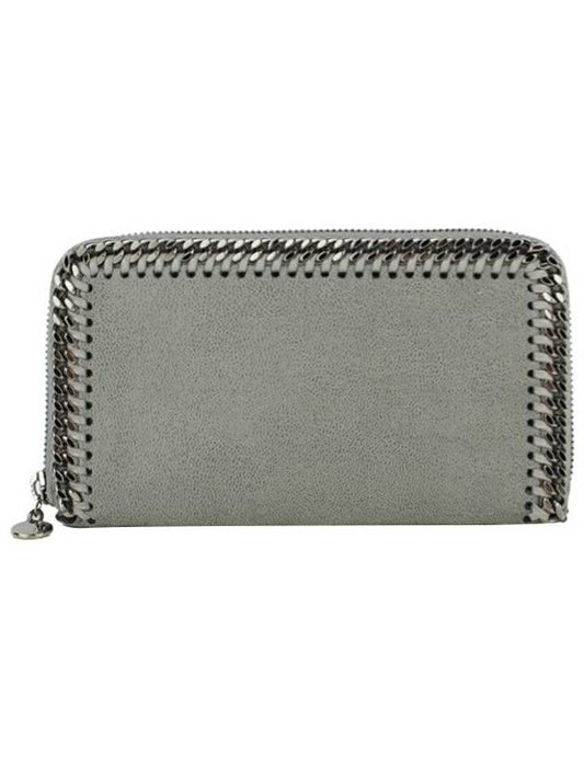 Falabella zipper long wallet gray - STELLA MCCARTNEY - BALAAN.