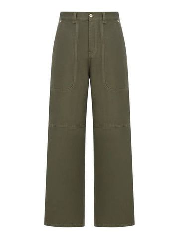 Cargo Pants Khaki Green - LOEWE - BALAAN 1