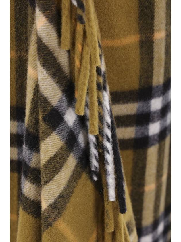 Check Wool Cashmere A-Line Skirt Oxide - BURBERRY - BALAAN 5