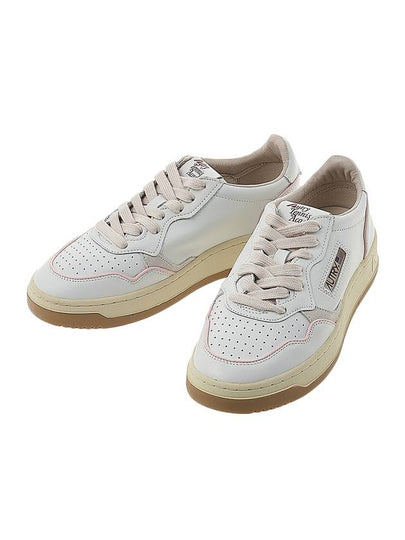 Suede Leather Low Top Sneakers White - AUTRY - BALAAN 2