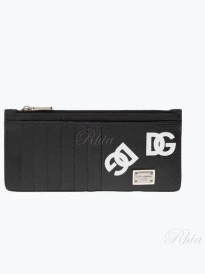 Logo Print Card Wallet Black - DOLCE&GABBANA - BALAAN 2