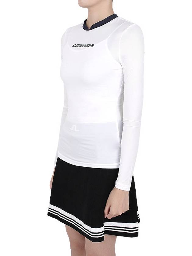 Meja Polyester Long Sleeve T-Shirt White - J.LINDEBERG - BALAAN 5