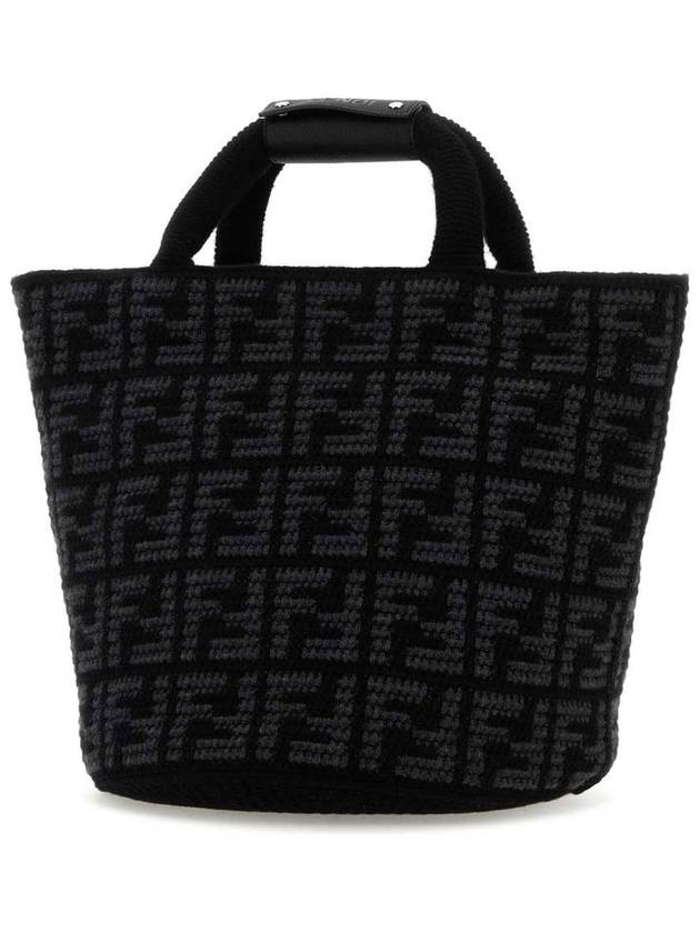 FF Cashmere Shopping Bag Black - FENDI - BALAAN 3