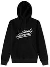 Signature Logo Hoodie Black - SAINT LAURENT - BALAAN 2