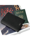Logo Leather Passport Wallet Black - TOM FORD - BALAAN 2