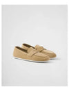 Suede Loafers Ecru - PRADA - BALAAN 2