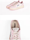 Women's Medalist Bi-Color Low-Top Sneakers White Pink - AUTRY - BALAAN 6