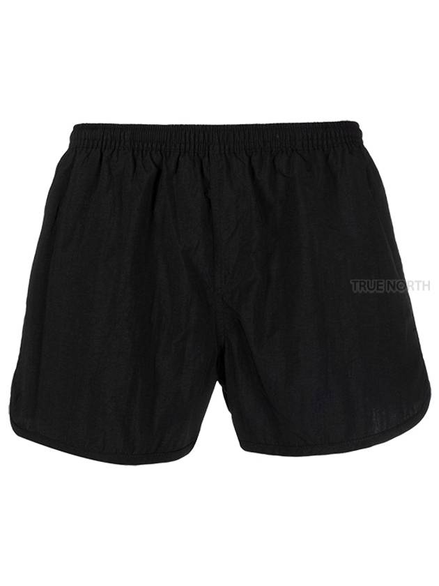 Men's Heart Logo Swim Pants Black - AMI - BALAAN.