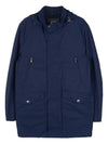 Men's Cotton Nylon Hooded Jacket Blue - BRUNELLO CUCINELLI - BALAAN 11