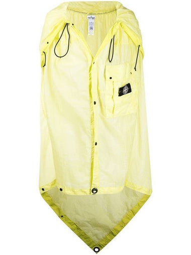 Wappen Patch Reflective Grid on Ramy TC Cape Jacket Neon Green - STONE ISLAND - BALAAN 1