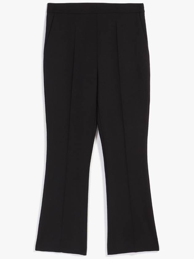 Nepeta Virgin Wool Straight Pants Black - MAX MARA - BALAAN 4