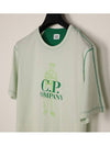 Logo Print Cotton Jersey Short Sleeve T-Shirt Light Green - CP COMPANY - BALAAN 4