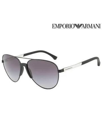 Eyewear Boeing Metal Sunglasses Black - EMPORIO ARMANI - BALAAN 1