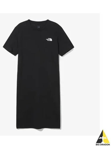 The North Face NT7ZQ41A Women s Essential Short Sleeve Midi Dress - THE NORTH FACE - BALAAN 1