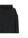 Logo David TC Down Hooded Jacket Navy - STONE ISLAND - BALAAN 4