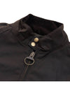 International Steve McQueen Merchant Wax Jacket Olive - BARBOUR - BALAAN 8