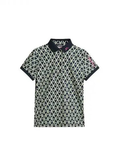 Golf Tour Tech Print Polo GWJT09007 O500 Women's Tour Tech Print Polo - J.LINDEBERG - BALAAN 2