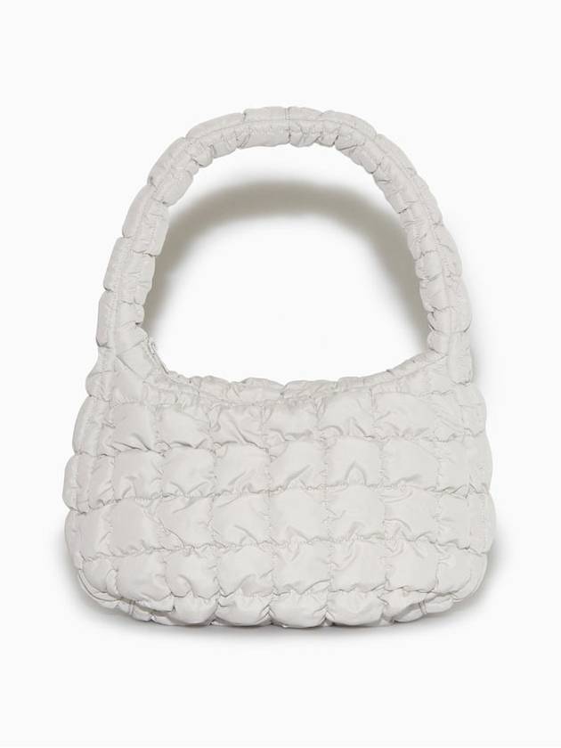 Quilted Mini Shoulder Bag Light Grey - COS - BALAAN 2