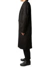 Virgin Wool Oversized Fit Single Coat Black - AMI - BALAAN 6