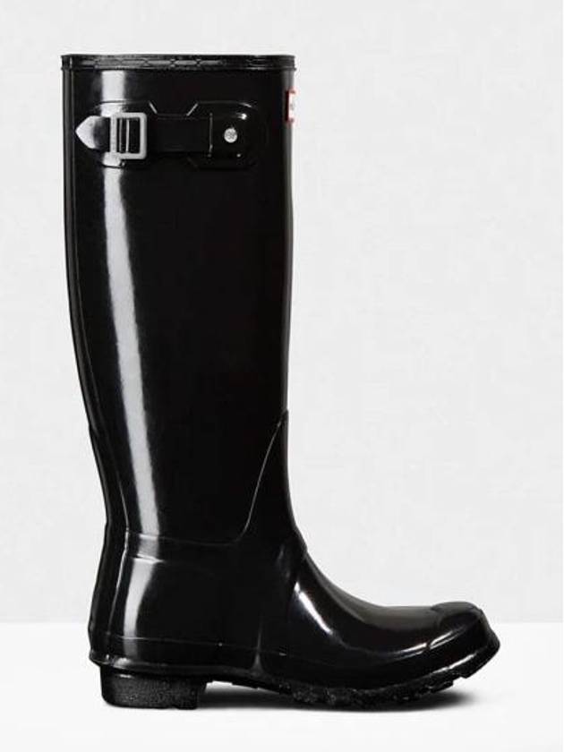 Original Tall Gloss Rain Boots Black - HUNTER - BALAAN 3