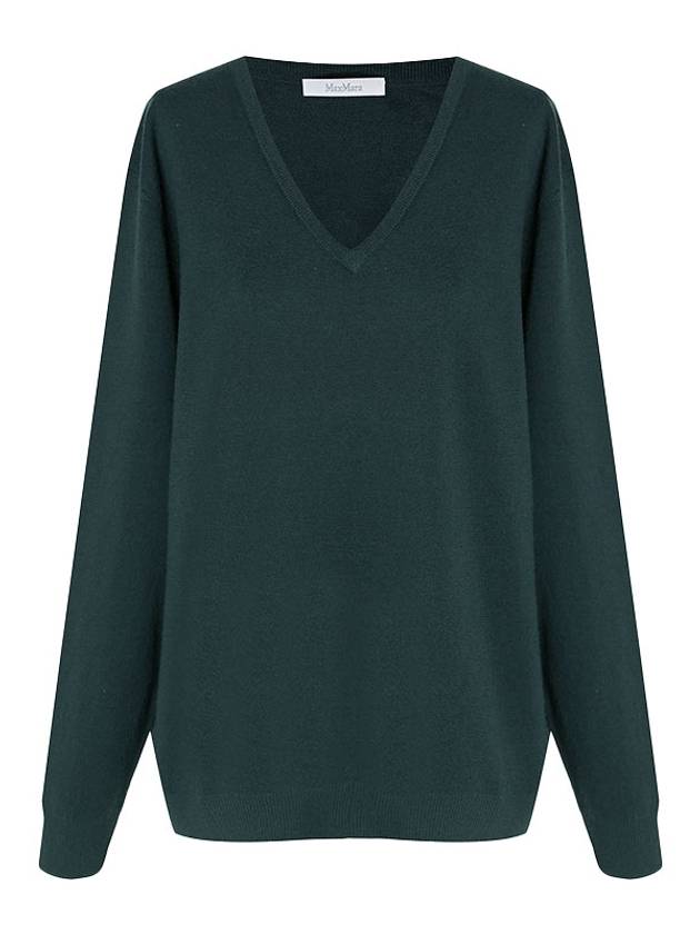 Women s Forest Green Wool Sweater PEVERAWO BPG - MAX MARA - BALAAN 1