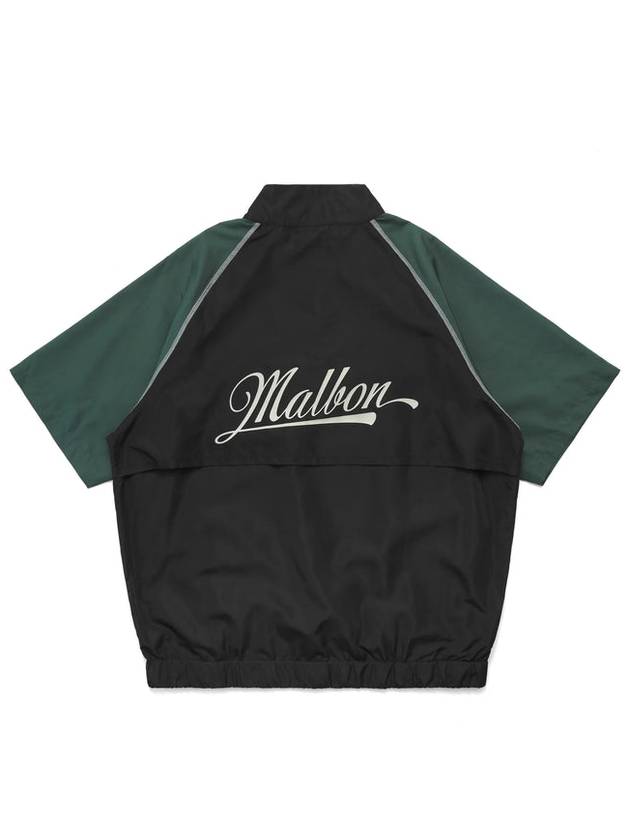 Wyatt Short Sleeve Windshirt Black - MALBON GOLF - BALAAN 3