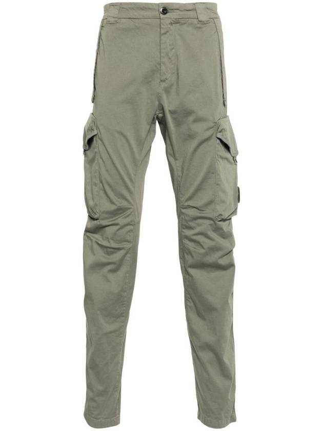 Stretch Sateen Ergonomic Lens Utility Straight Pants Green - CP COMPANY - BALAAN 1