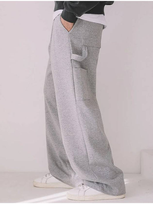 Carpenter Sweat Track Pants Grey - MACASITE - BALAAN 1