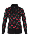 Women s cherry pattern full zip up knit jumper JB4A846W - LUX GOLF - BALAAN 4