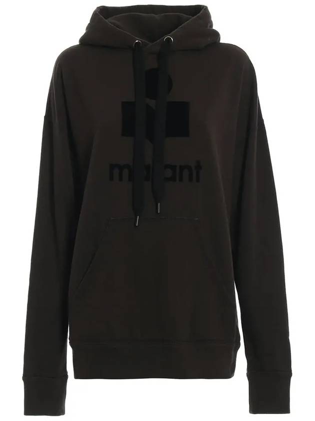 Mansel Logo Hoodie Faded Black - ISABEL MARANT - BALAAN 3