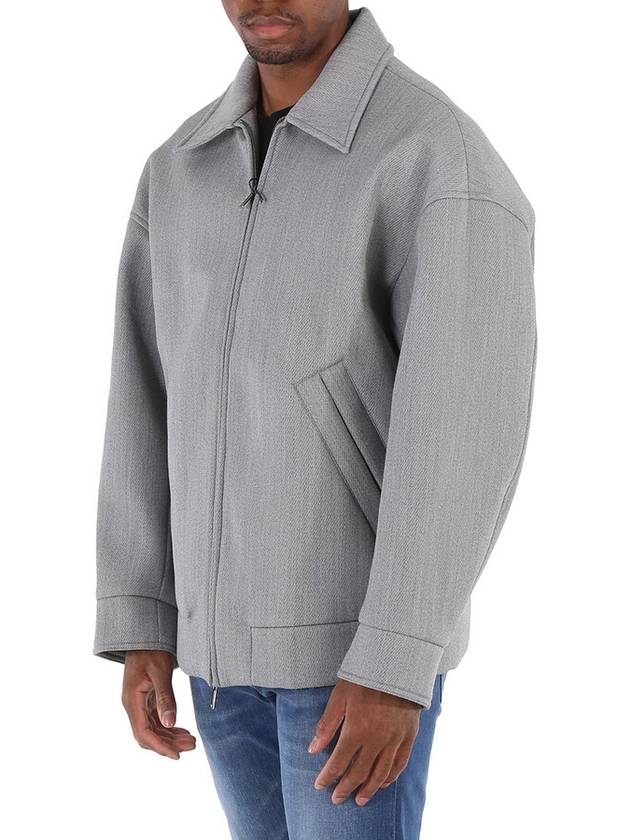 Emporio Armani Men's Grigio Zip-Up Blouson Jacket, Brand Size 52 (US Size 42) - EMPORIO ARMANI - BALAAN 3