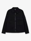 Organic Gabardine Over Long Sleeve Shirt Black - CP COMPANY - BALAAN 2