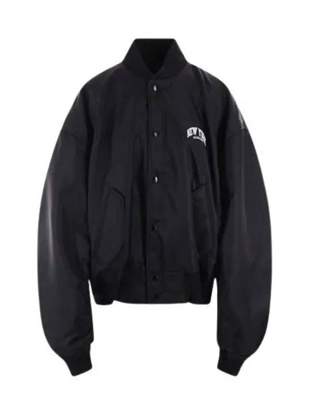 New York Embroidery Bomber Jacket Black - BALENCIAGA - BALAAN 2