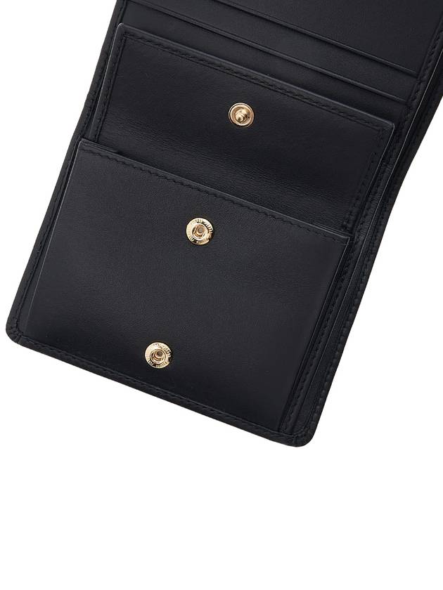 Logo Small Leather Half Wallet Black - MIU MIU - BALAAN 8